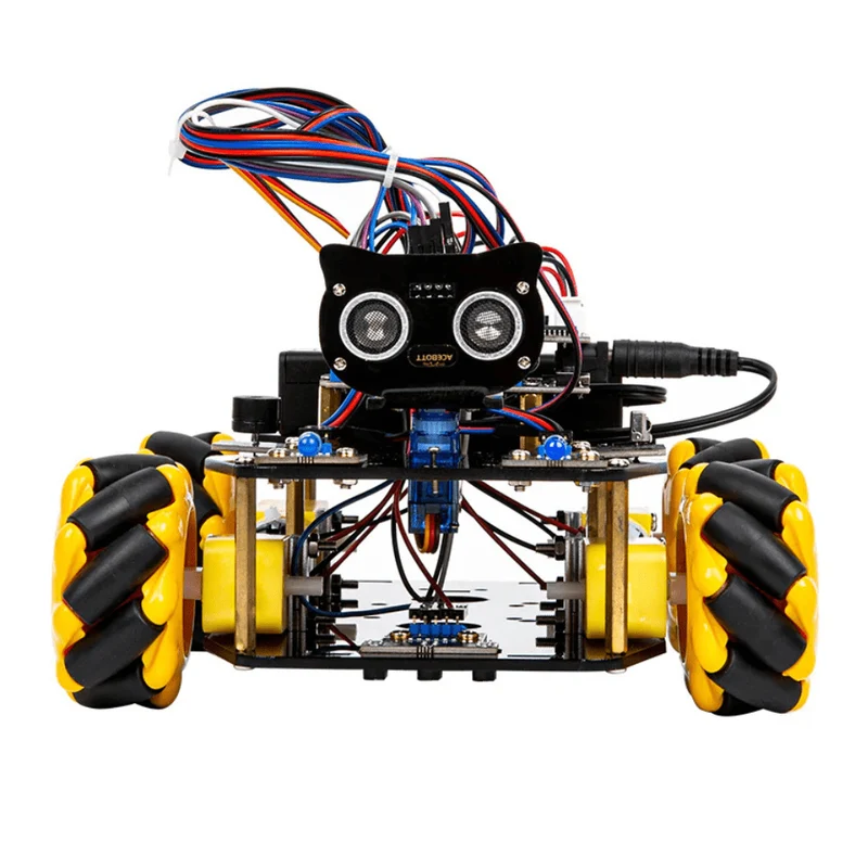 STEM robot car starter kit, Mecanum-Wheels with ESP32 controller board | Supports Arduino and ACECode programming