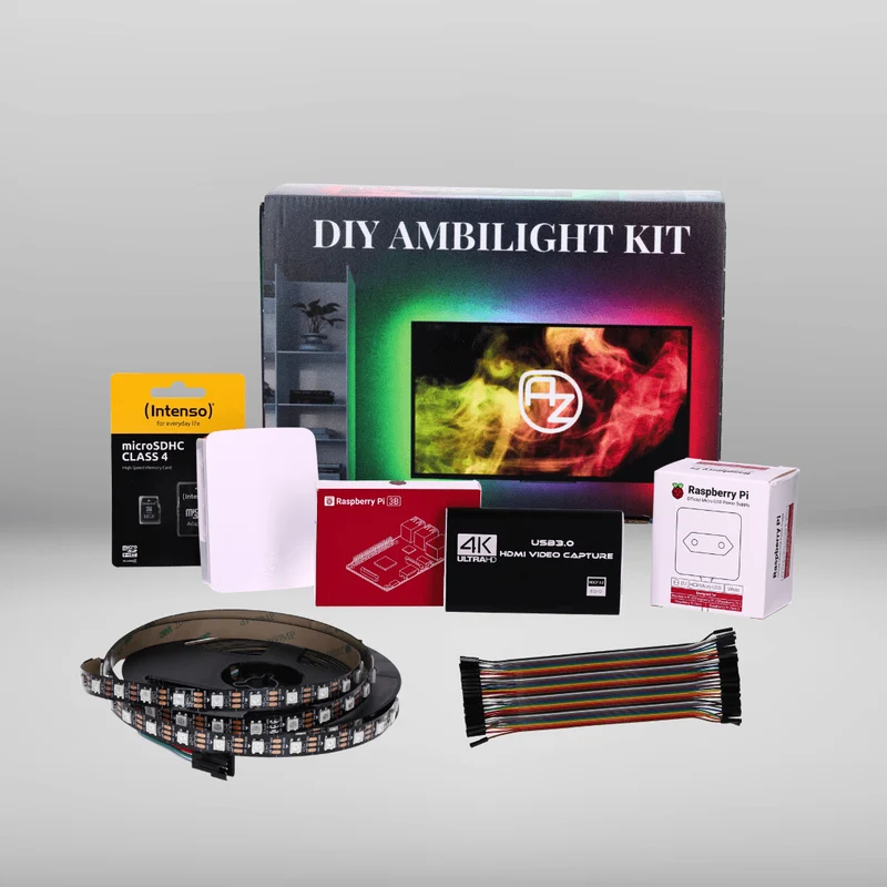 DIY TV Ambilight Kit with HDMI grabber & RGB LED strips (WS2812) - Open Source & Hyperion-Ready