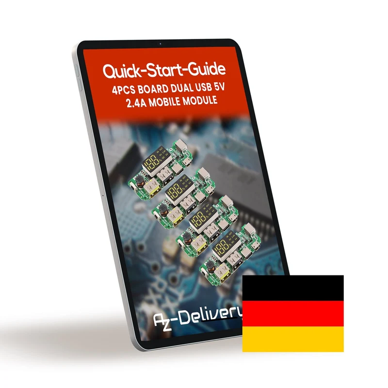 4pcs 18650-Board Dual USB 5V 2.4A Mobilmodul 18650-Lithium-Batterie-Ladegerät-Board mit Überladungs- und Kurzschlussschutz DIY USB-Board