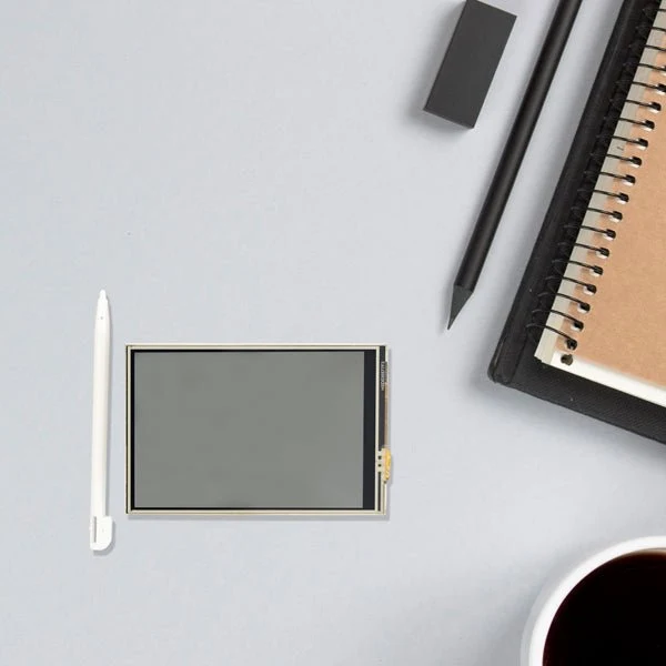 RPi Touch Display HAT 3.5" - Display with 480x320 resolution touch monitor, resistive touchscreen, compatible with Raspberry Pi 3B+, 3B, 4 and RPi 5