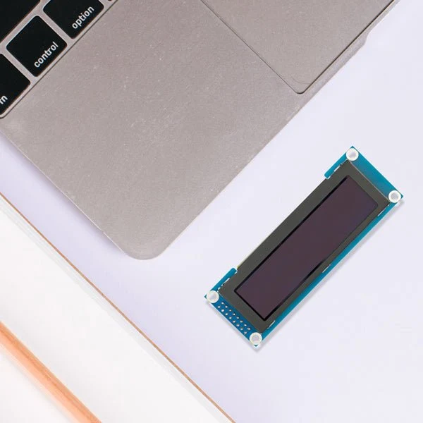 3.12" OLED display 256x64 with SSD1322 controller, SPI support compatible with ESP32S3, Arduino Giga & SSH1106 - Blue
