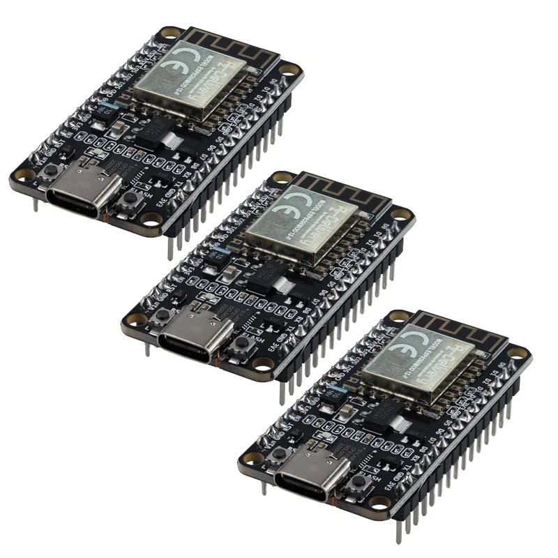 NodeMCU Amica Modul V2 ESP8266 ESP-12F WiFi mit USB-C Anschluss - Node MCU ESP 8266 WiFi Development Board mit CP2102 kompatibel mit Arduino