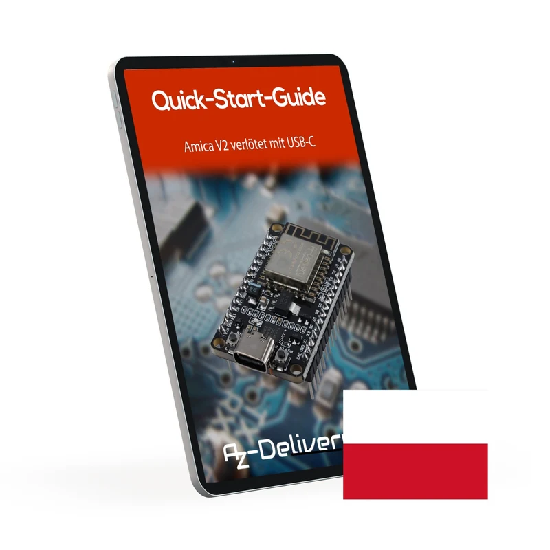 NodeMCU Amica Modul V2 ESP8266 ESP-12F WiFi mit USB-C Anschluss - Node MCU ESP 8266 WiFi Development Board mit CP2102