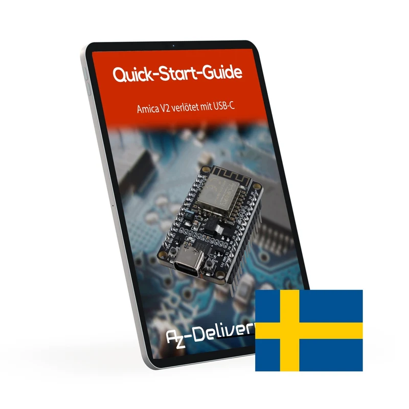 NodeMCU Amica Modul V2 ESP8266 ESP-12F WiFi mit USB-C Anschluss - Node MCU ESP 8266 WiFi Development Board mit CP2102