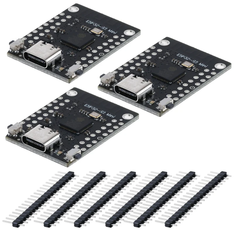 ESp32 S2 Mini with ESP32-S2FN4R2 WIFI IC and USB Type-C compatible with Micropython and Arduino, unsoldered