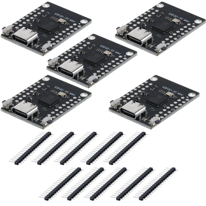 ESp32 S2 Mini with ESP32-S2FN4R2 WIFI IC and USB Type-C compatible with Micropython and Arduino, unsoldered