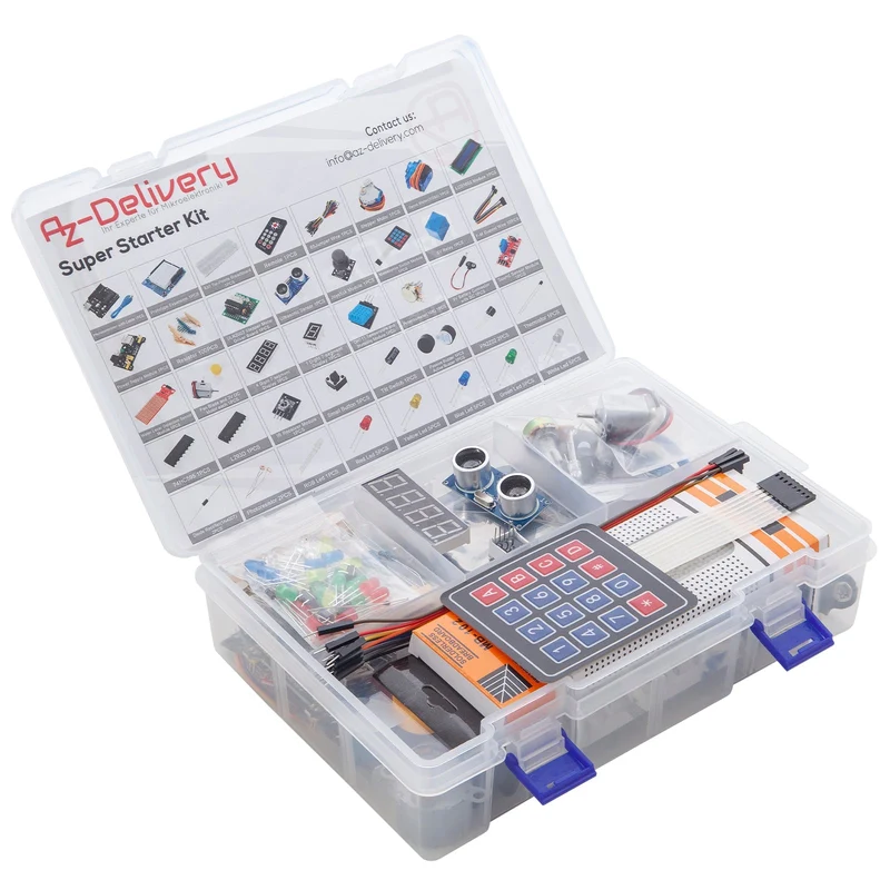 Electronics Super Starter Kit and the 25 best projects for Arduino and ESP Book