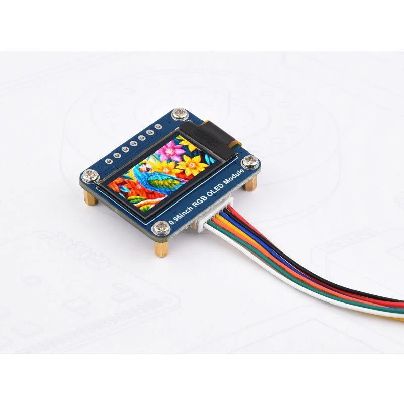 Waveshare - 0.96" RGB OLED display module compatible with Arduino and Raspberry Pi