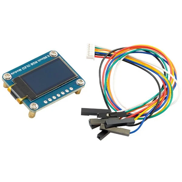 Waveshare - 0.96" RGB OLED display module compatible with Arduino and Raspberry Pi