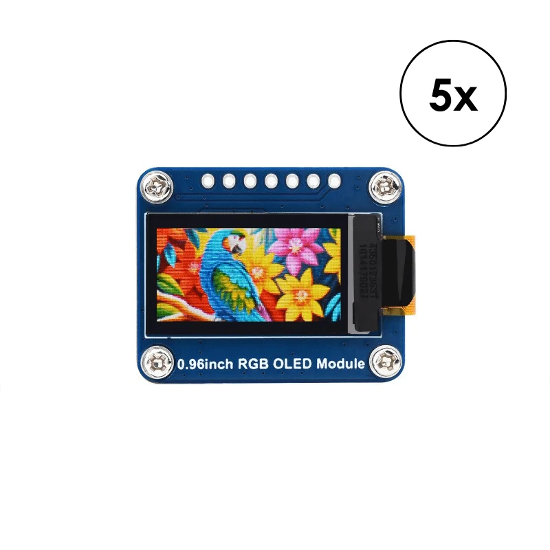 Waveshare - 0.96" RGB OLED display module compatible with Arduino and Raspberry Pi