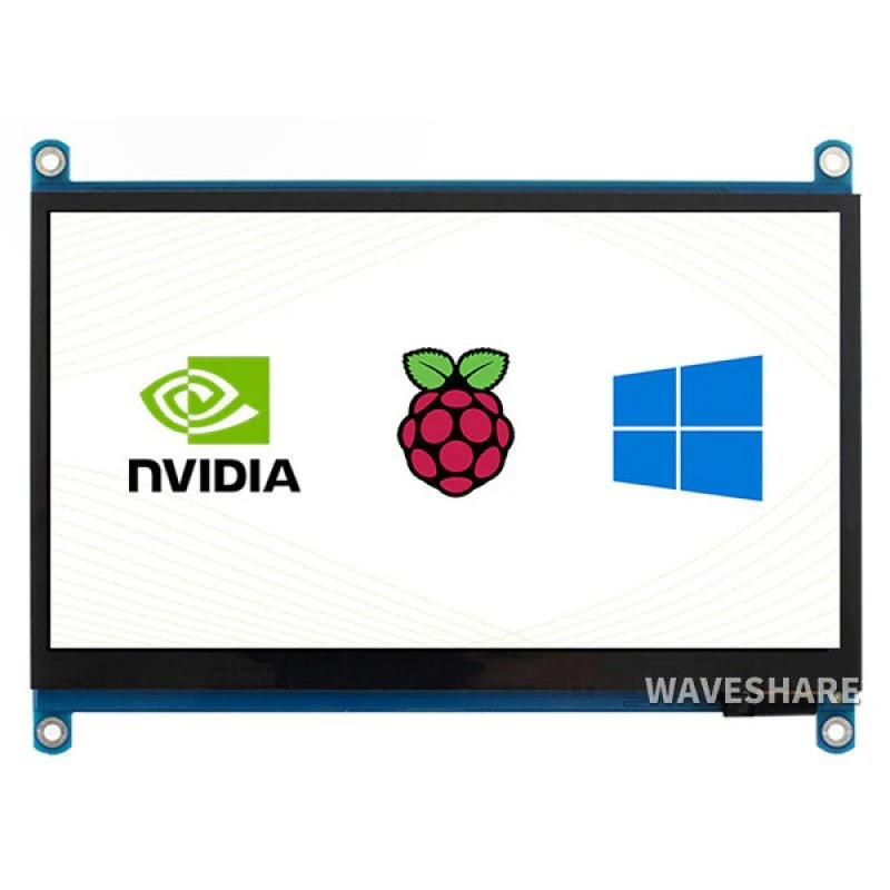 Waveshare 7" IPS HDMI USB touch display with audio compatible with Raspberry