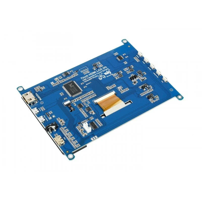 Waveshare 7" IPS HDMI USB touch display with audio compatible with Raspberry