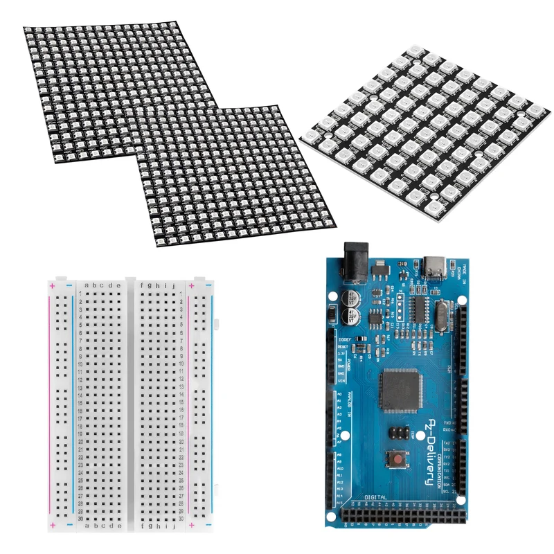 Bundle with AZ-MEGA2560 board for the blog Illuminated gift boxes as Christmas decorations