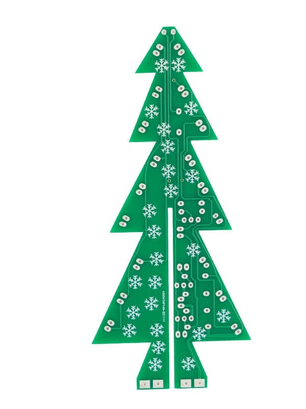 DIY LED Christmas tree kit: Christmas tree electronics kit for soldering - soldering kit for a rotating Christmas tree with LEDs and USB connection