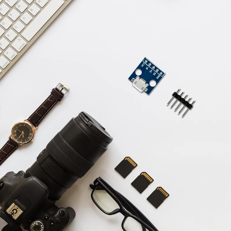 Micro USB connector socket | USB power supply interface | 5V power module | compatible with Arduino