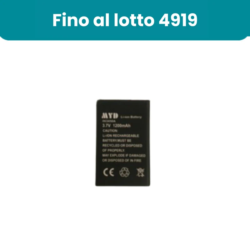 Batteria per YOO-feel e touch screen