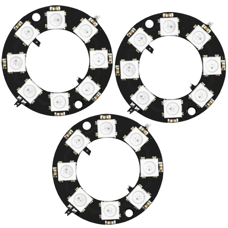 RGB LED Ring 8 bit WS2812 5050 + integrated driver | Compatible with Arduino and Raspberry