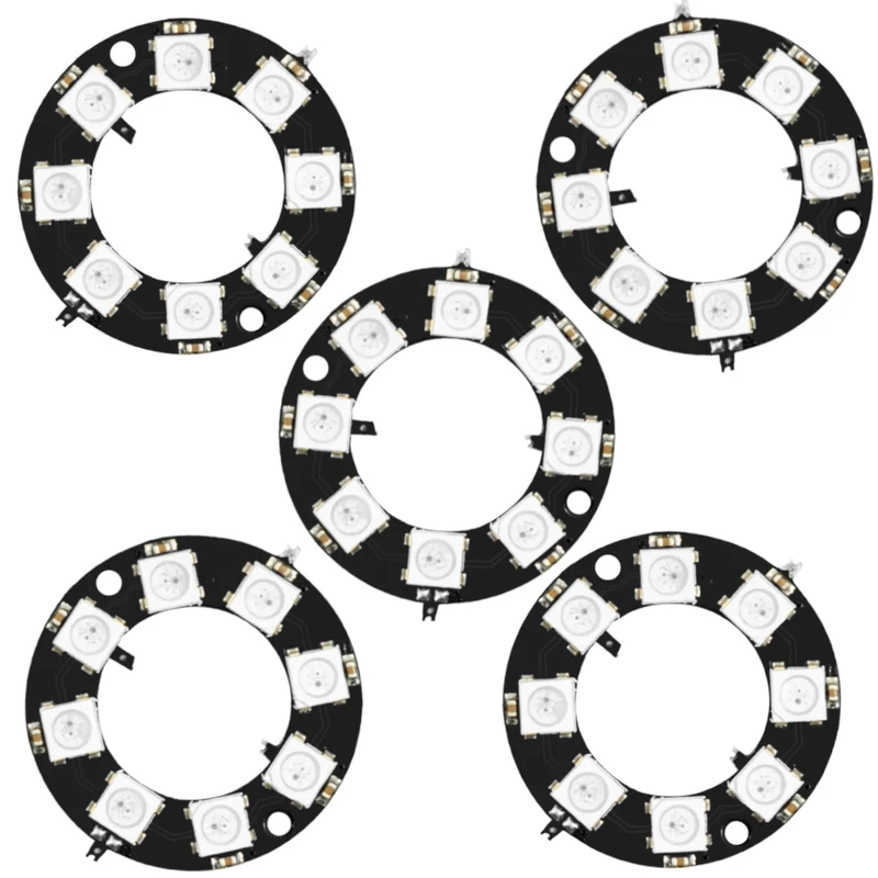 RGB LED Ring 8 bit WS2812 5050 + integrated driver | Compatible with Arduino and Raspberry