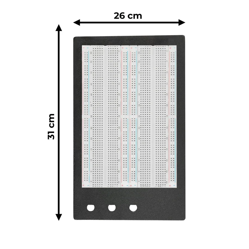 SYB-1660 Solderless Breadboard Protoboard | Breadboard Kit | Tie-Point 1660 ZY-204 | 4 Power Traces