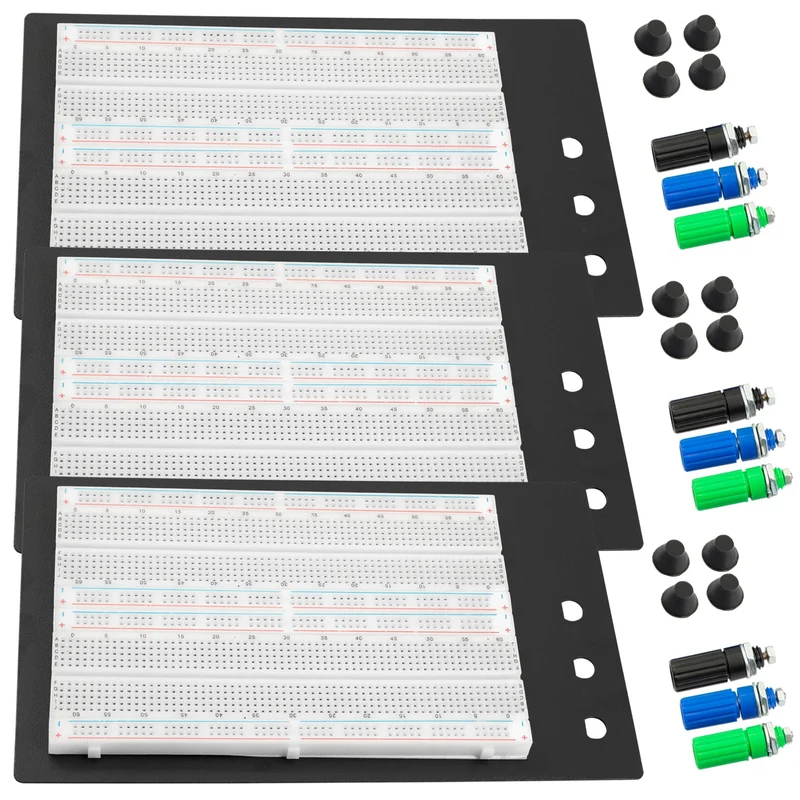 SYB-1660 Solderless Breadboard Protoboard | Breadboard Kit | Tie-Point 1660 ZY-204 | 4 Power Traces