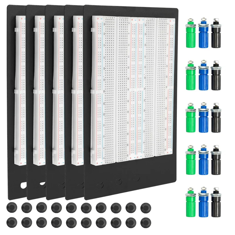 SYB-1660 Solderless Breadboard Protoboard | Breadboard Kit | Tie-Point 1660 ZY-204 | 4 Power Traces