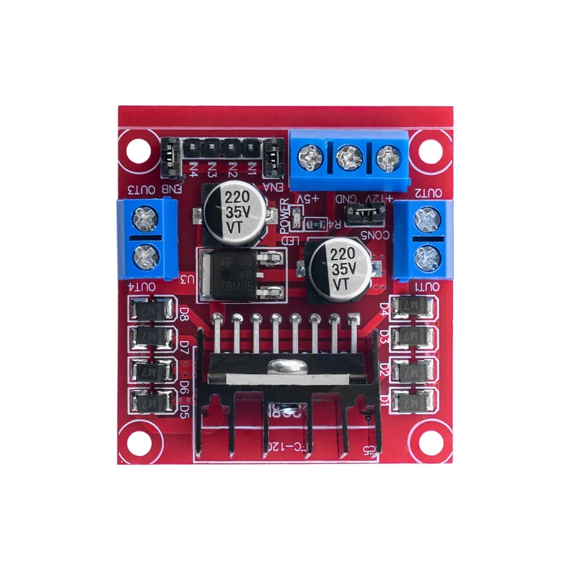 Double H-Bridge DC Motor Controller Board Module AZ-L298N | compatible with Arduino