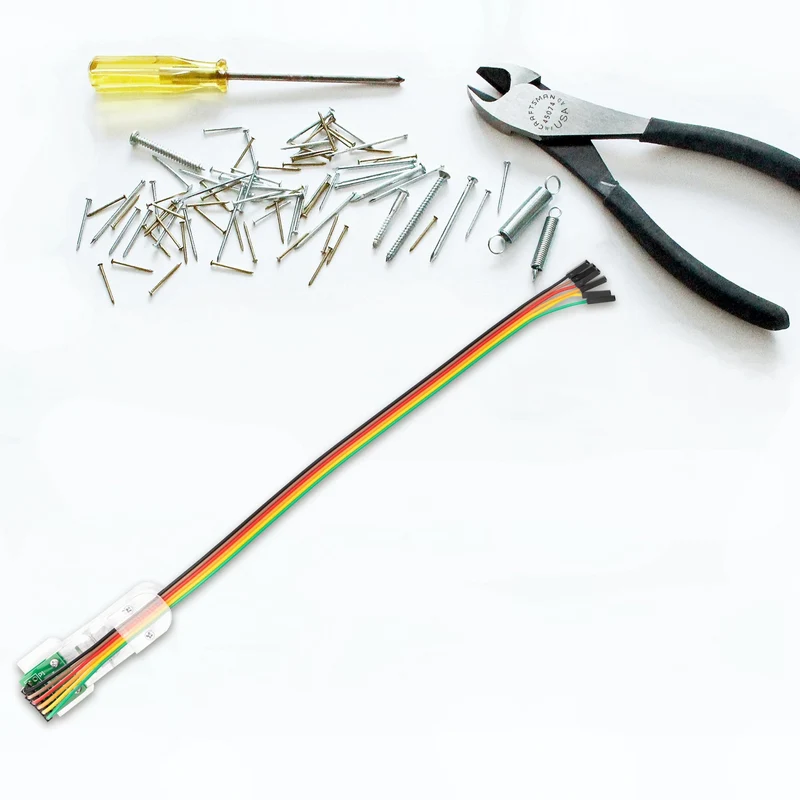 6 Pin Programmer SPI Module Test Tool PCB Clamp 1*6P Gold Coated Pogo Pins
