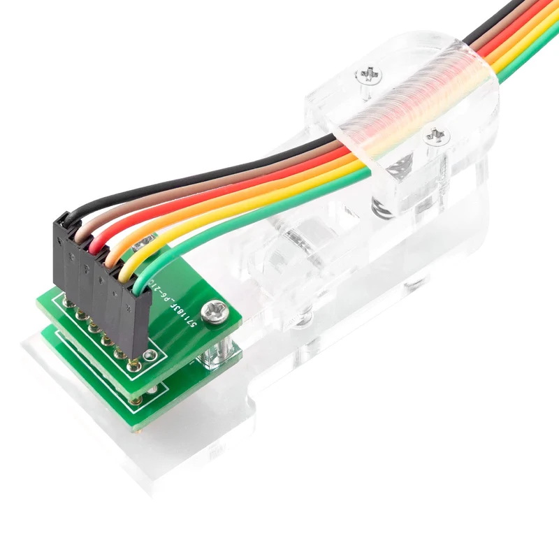 6 Pin Programmer SPI Module Test Tool PCB Clamp 1*6P Gold Coated Pogo Pins