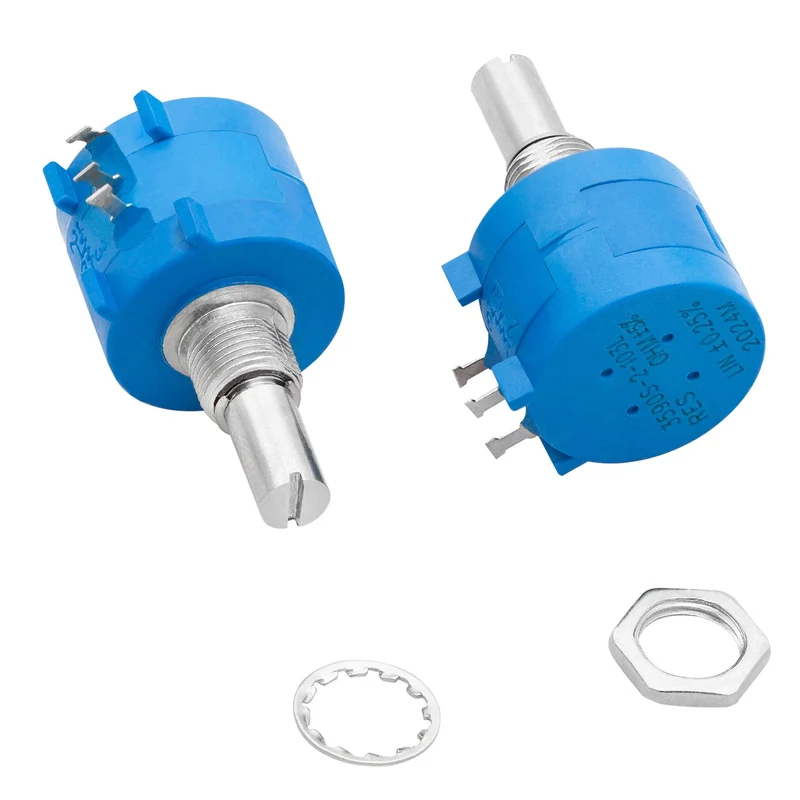 Multi-turn rotary potentiometer with protection resistor 3590S 100K ohm with adjustable resistance