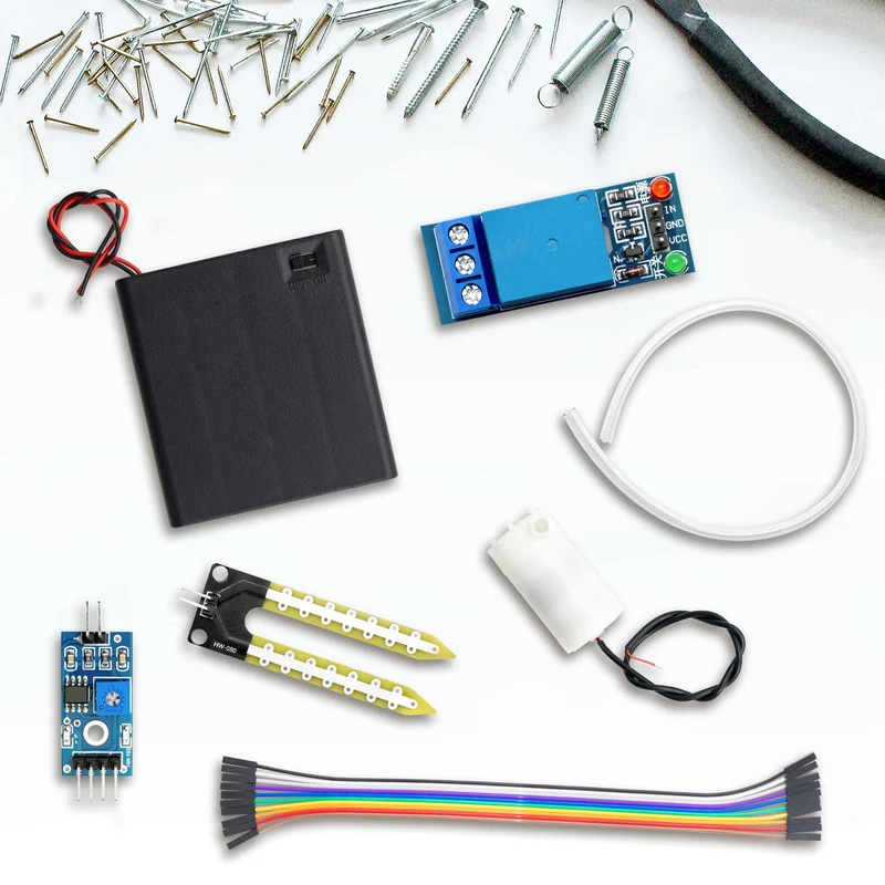 Plant Watering Kit With Soil Moisture Detection Sensor - Automatic Watering Module DIY Kit Automatic Water Pump