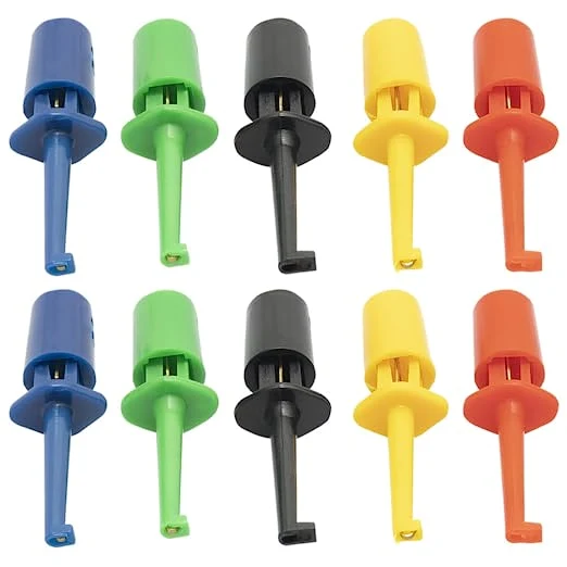 Test Hook Clips Sample Test Leads Kit for Electronic Testing Compatible with Dupont Pin Bar