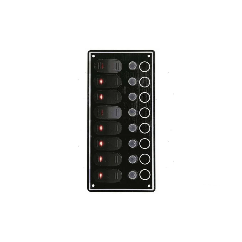 Pannello interruttori Contour con porte USB e interruttori basculanti per impianti