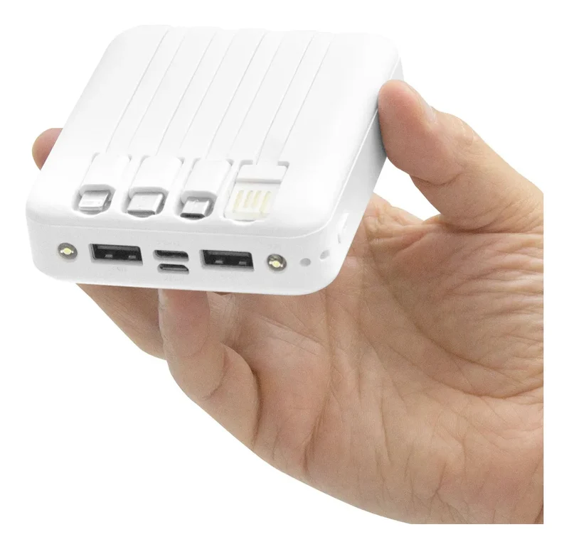 Caricabatteria portatile powerbank con cavi e wireless Tecnologia MagSafe