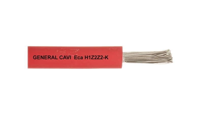 Cavo per fotovoltaico - H1Z2Z2-K 1x6 mmq rosso - Matassa 100 metri