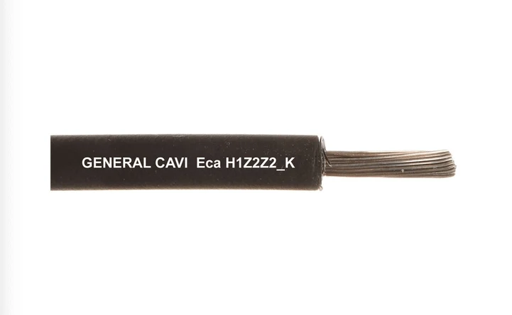 Cavo per fotovoltaico - H1Z2Z2-K 1x4 mmq nero - Matassa 100 metri