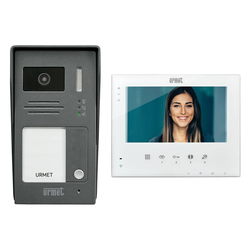 Kit videocitofonico urmet monofamiliare 1736/501 espandibile fino a 12 utenze
