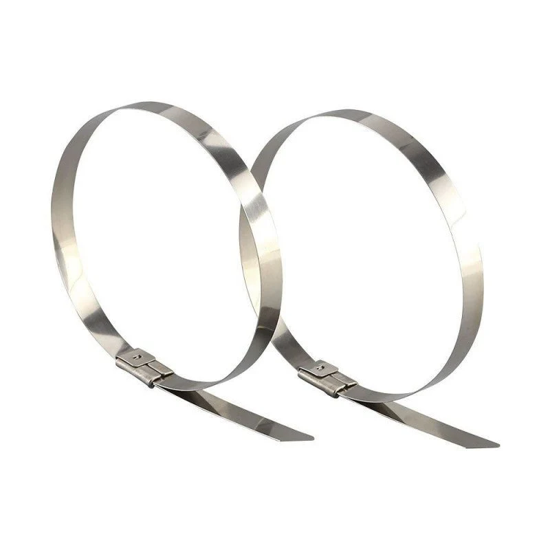 Confezione da 100 Fascette Stringicavo Autobloccanti in Acciaio Inox 4,6 X 200 MM