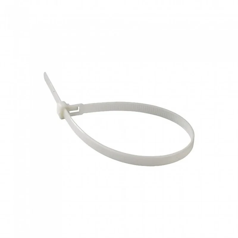 Confezione da 100 Fascette Stringicavo Autobloccanti in Nylon 3,5 X 200 MM - Bianco