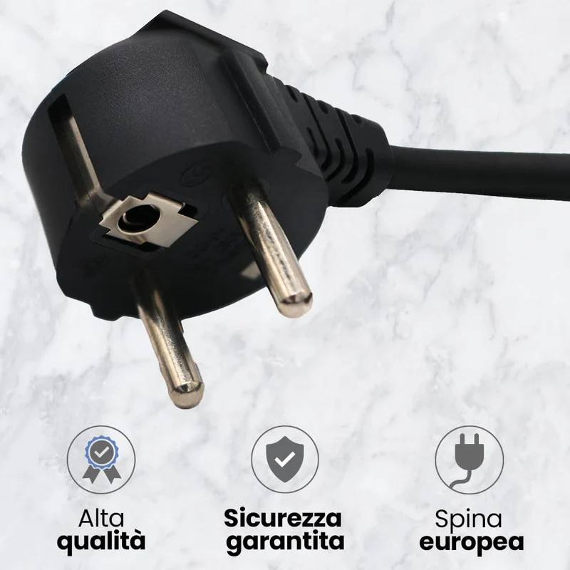 Cavo per Piastra Grill Termostato per Princess, Cavo con Termostato per Piastre Fagor, Jata, Princess, Solac, Magefesa... (Universale)