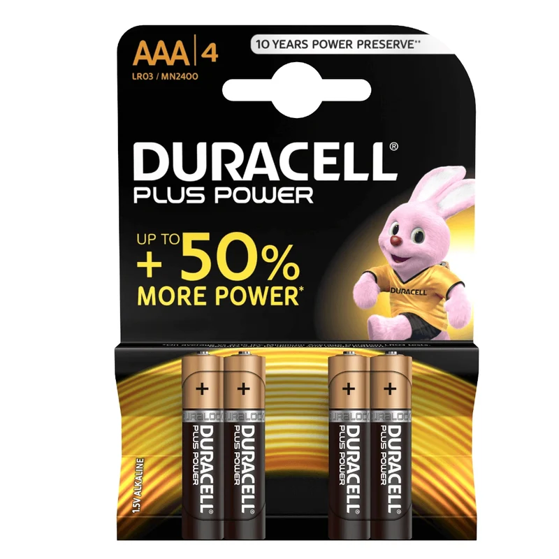 Pile Duracell ministilo plus power AAA 1,5V blister 4 pz. MN2400