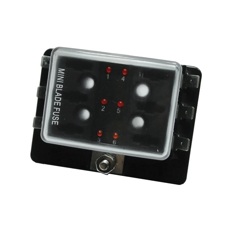 Scatola portafusibili lamellari mini 6 posti