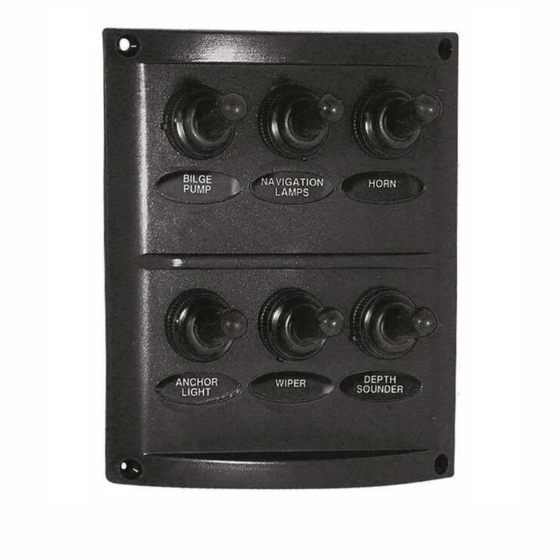 Pannello interruttori New Classic Black 4x10A