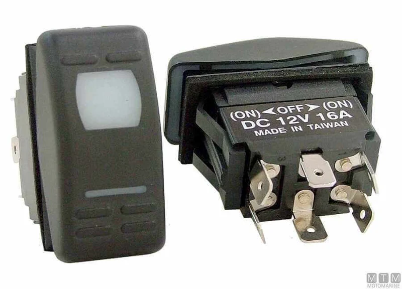 Interruttori impermeabili bipolare (ON)-OFF-(ON) IP55 Signal 6 terminali