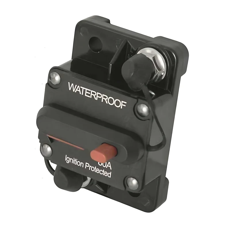 Interruttore Magnetotermico Hi-Amp Montaggio a Superficie Waterproof IP67 per Nautica – 7 Amperaggi Disponibili