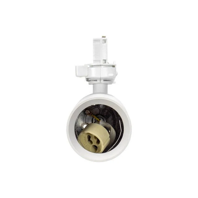 Faro GU10 per binario Trifase in alluminio Bianco