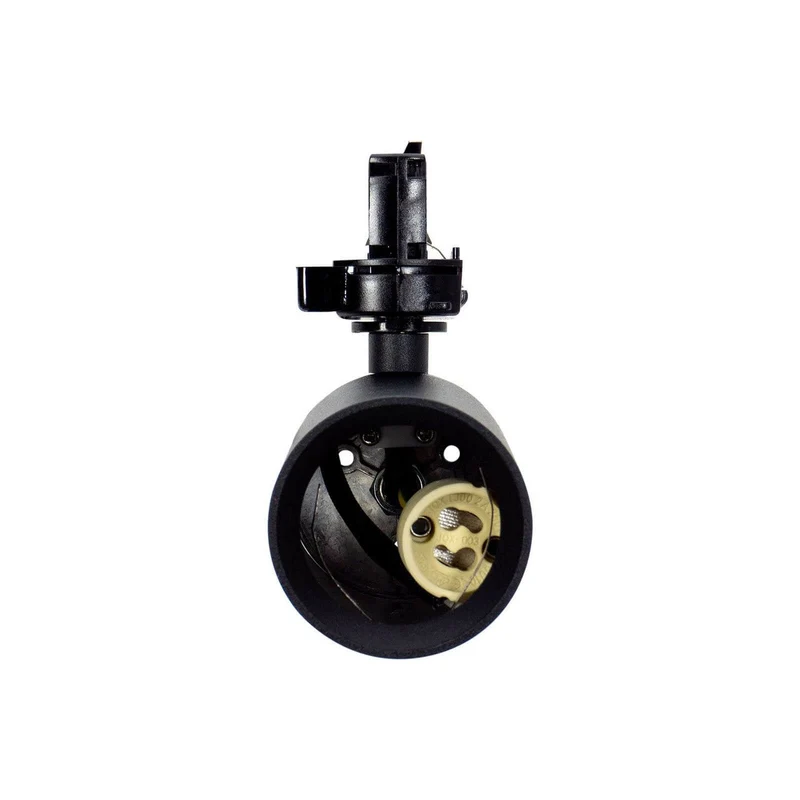 Faro GU10 per binario Trifase in alluminio Nero
