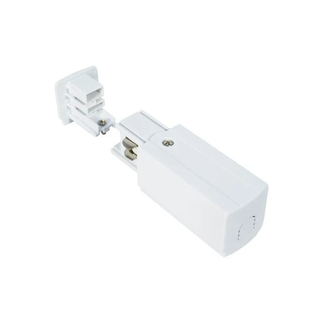 Kit Connettore di Alimentazione DX e Tappo Terminale Trifase, Bianco
