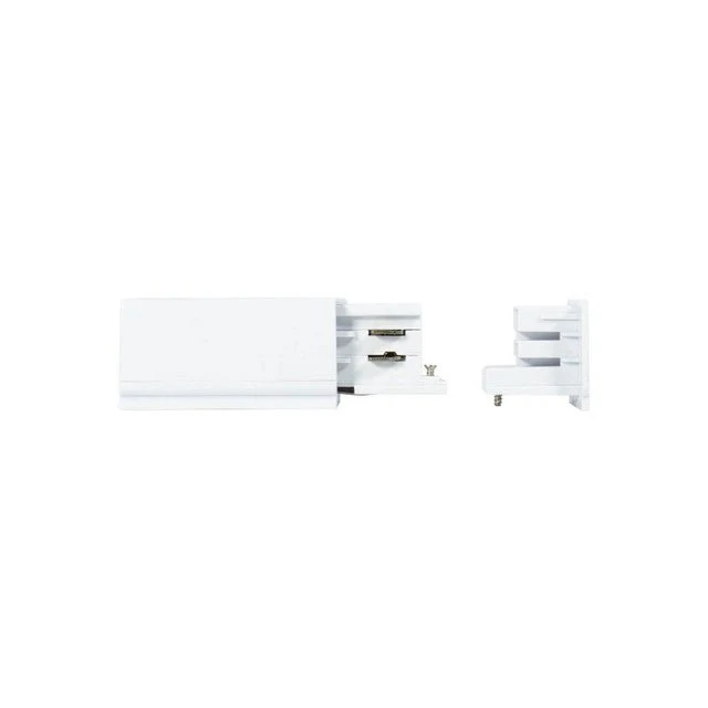 Kit Connettore di Alimentazione DX e Tappo Terminale Trifase, Bianco