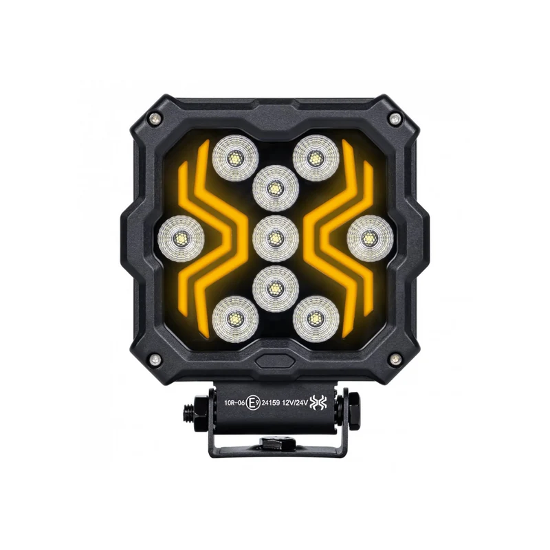 Lampada da lavoro a LED Dark Spider con luce di posizione ambra