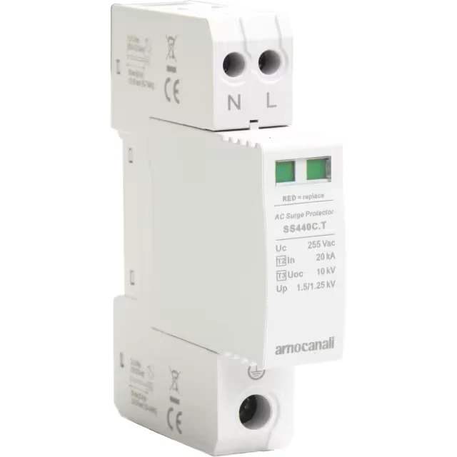 Arnocanali - ARNSS442C Scaricatore T2 1+1 Poli Compatto